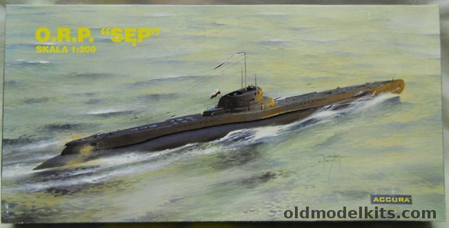 Accura 1/200 Sep Polish Navy Submarine, 202 plastic model kit